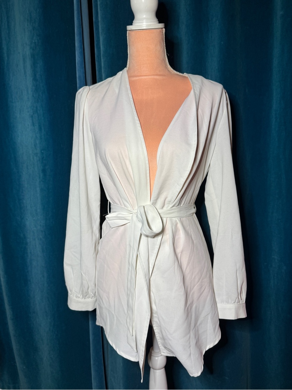 White Long Sleeve Blazer